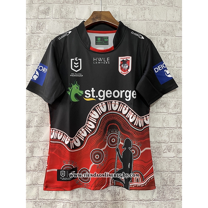 Camiseta St George Illawarra Dragons Rugby 2023 Indigena